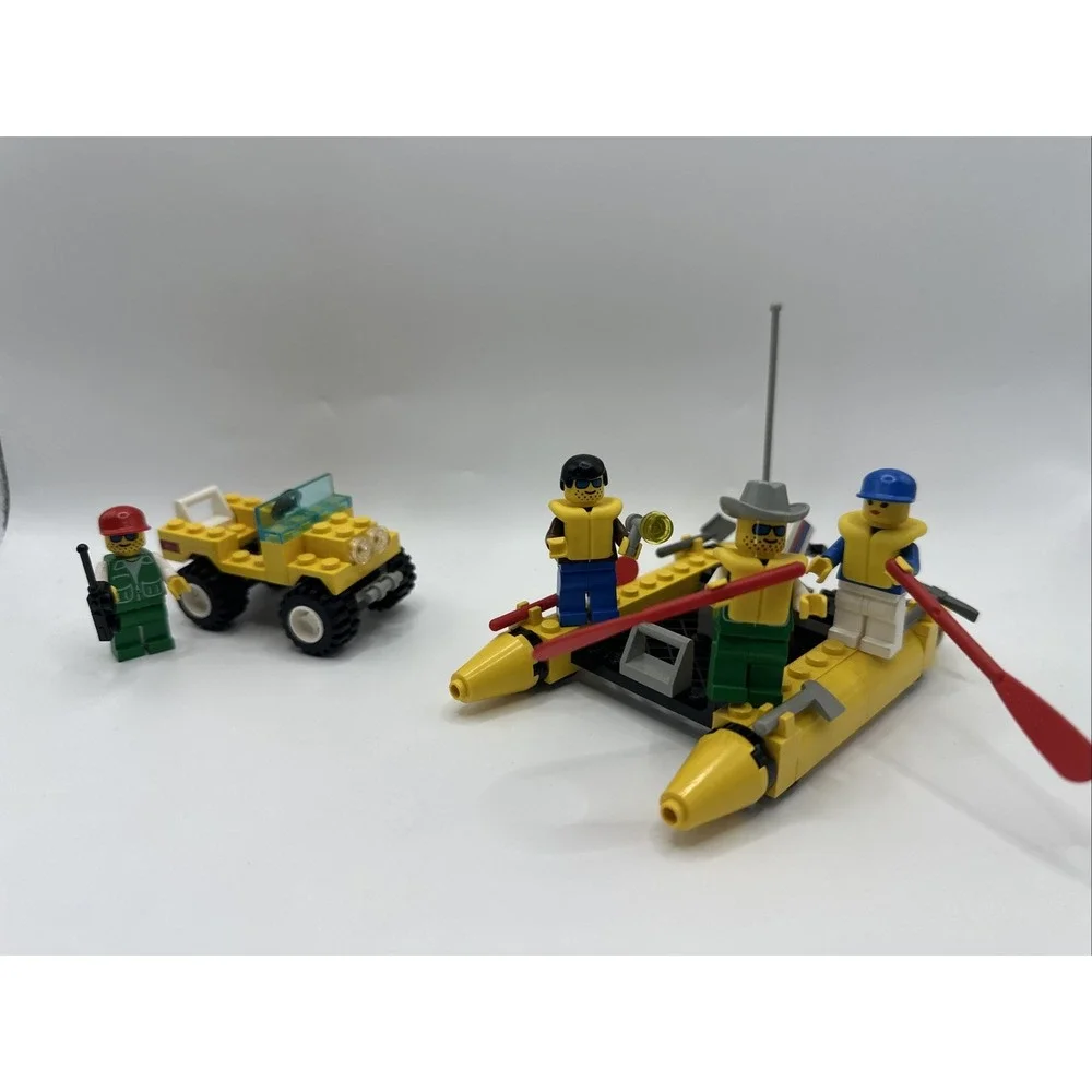 Vintage LEGO Town 6514 Trail Ranger 6665 River Runners Near Complete Sets Lot